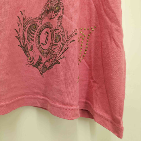 ジューシークチュール JUICY COUTURE Y2K ラインストーン クルーネックカットソー レディース import:S