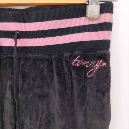 トミージーンズ tommy jeans Y2K ベロアフレアパンツ レディース JPN:XS
