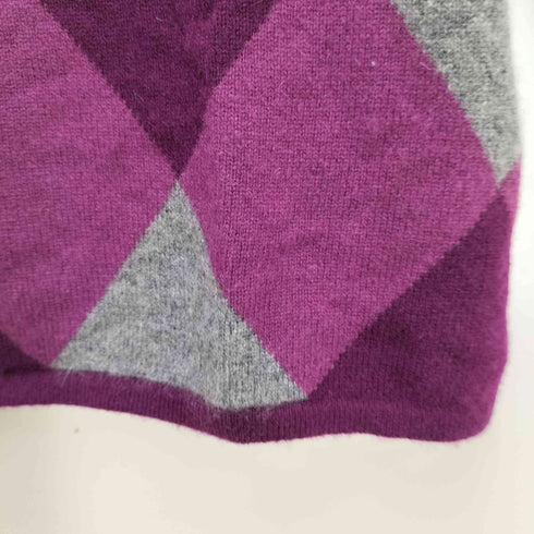 マックスマーラ MAX MARA カシミヤアーガイルニット レディース import:L