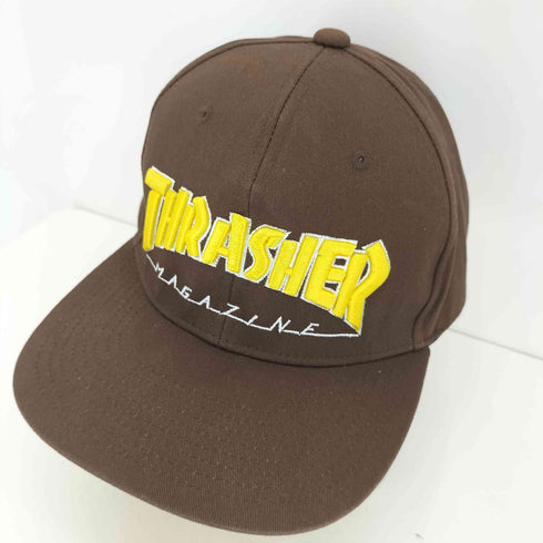 スラッシャー THRASHER 刺繍6パネルキャップ メンズ FREE