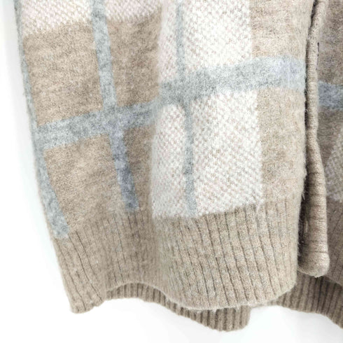 ユナイテッドアローズグリーンレーベルリラクシング UNITED ARROWS green label relaxing チェック柄モヘアライクカーディガン メンズ JPN:XL