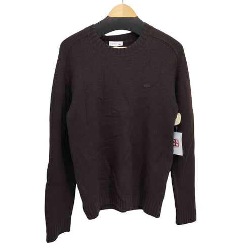ラコステ LACOSTE ワンポイント 刺繍 L/S クルーネック ウール ニット メンズ import:XS