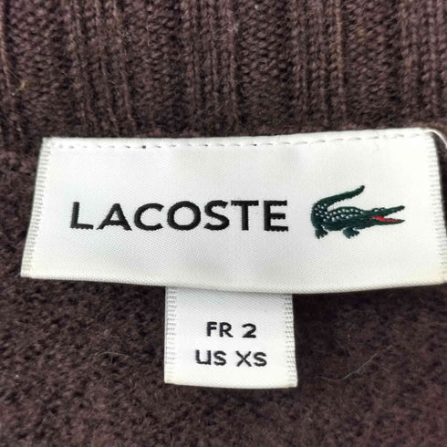ラコステ LACOSTE ワンポイント 刺繍 L/S クルーネック ウール ニット メンズ import:XS