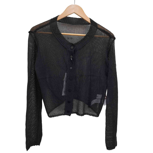 アズールバイマウジー AZUL by moussy 24SS シアークルーネックボタンカーディガン レディース FREE
