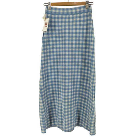 マリリンムーン MARILYN MOON gingham check knit skirt レディース