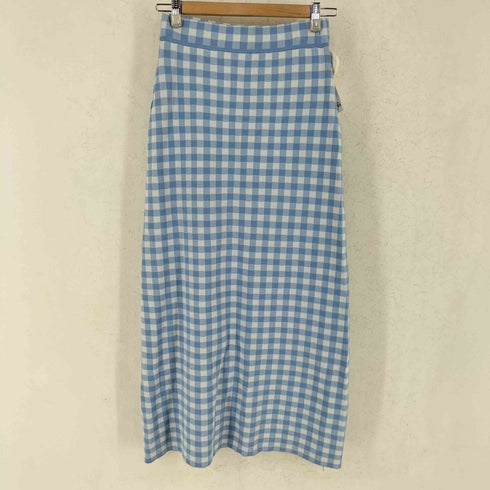 マリリンムーン MARILYN MOON gingham check knit skirt レディース