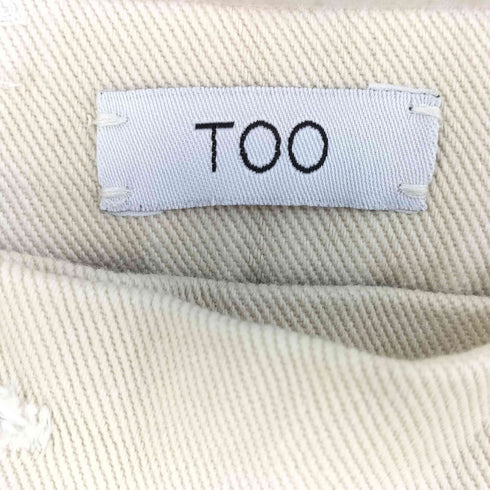 TOO コットン 2タックストレートパンツ レディース