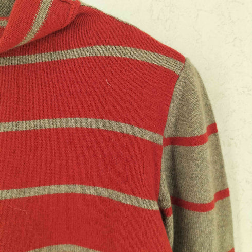 PIETRO PIANFORINI イタリア製 カシミヤ混 ボーダー タートルネックセーター レディース