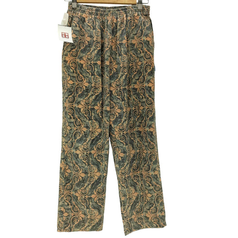 DECATHLON 80-90S OLD MADE IN Europe ユーロ 総柄 ワイド イージー パンツ メンズ L