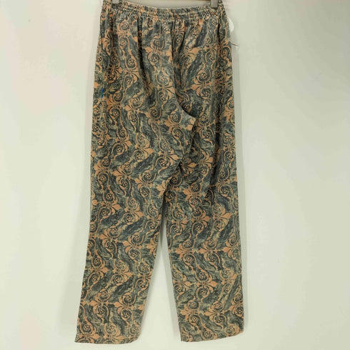 DECATHLON 80-90S OLD MADE IN Europe ユーロ 総柄 ワイド イージー パンツ メンズ L