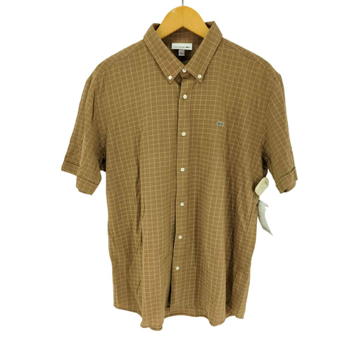 ラコステ LACOSTE ウィンドウペン ビズポロシャツ メンズ import:XL