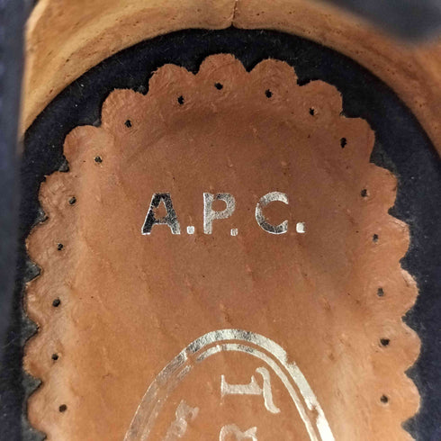 アーペーセー A.P.C. Tango Leike オープントゥ スエード ヒールパンプス レディース 37