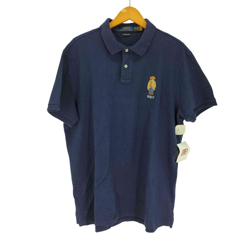 ポロラルフローレン POLO RALPH LAUREN custom slim fit ポロベア刺繍 半袖ポロシャツ メンズ import:XL