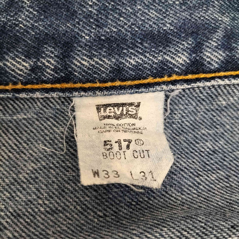 リーバイス Levis 00S 2001年11月製造 ボタン裏134 517 BOOT CUT デニムパンツ メンズ W33 L31