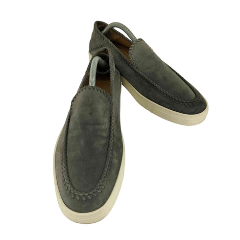 ジョルジオアルマーニ Giorgio Armani Galleria 3 Suede Slip On with Threading and Rubber Sole メンズ US:9