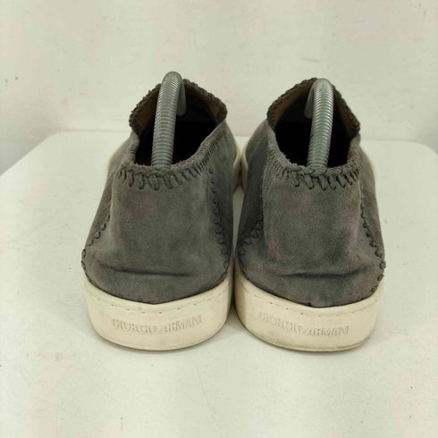 ジョルジオアルマーニ Giorgio Armani Galleria 3 Suede Slip On with Threading and Rubber Sole メンズ US:9