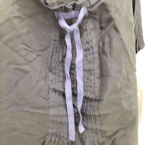 トリココムデギャルソン tricot COMME des GARCONS 製品染 フロントリボン ピンタックキャミソール レディース JPN:S