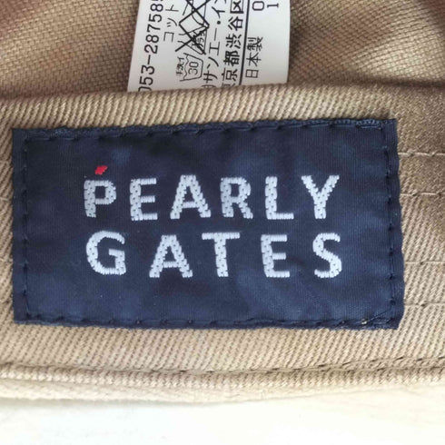 パーリーゲイツ PEARLY GATES PG89 ロゴ刺繍キャップ レディース M
