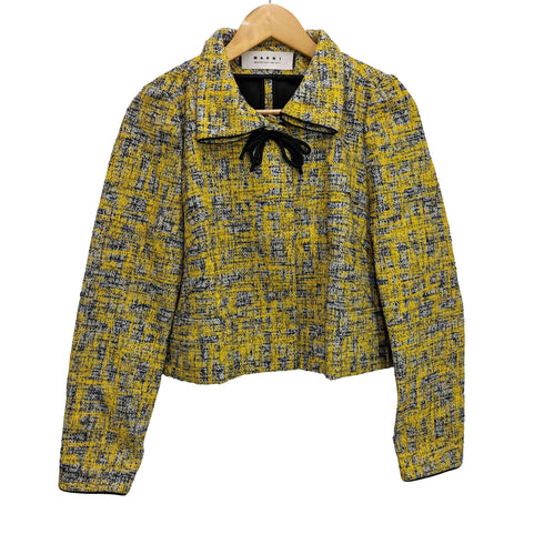 マルニ MARNI リボンデザイン サマー ツイードジャケット レディース JPN:42