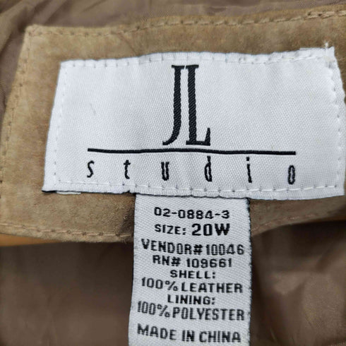 JL studio レースアップ レザージャケット メンズ 20W
