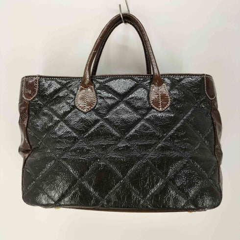 Accessoires De Mademoiselle キルティンングパテントトートバッグ レディース