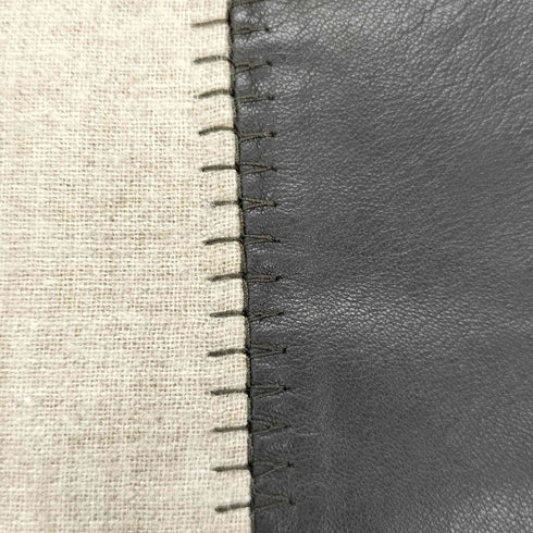 エトロ ETRO MADE IN ITALY ラムレザー切替 ボーダー タイトスカート レディース 42