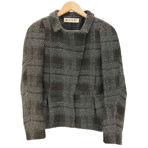 マルニ MARNI ツイードショートブルゾン レディース 38