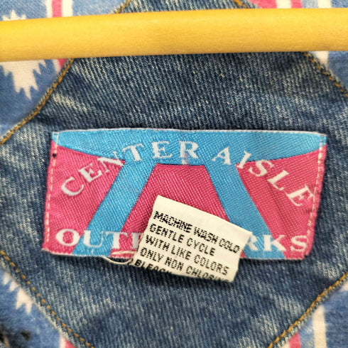 CENTER AISLE 裏地ネイティブ柄 デニムコート メンズ JPN:M