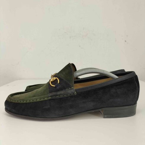 グッチ GUCCI スウェード ビットローファー レディース 38 1/2