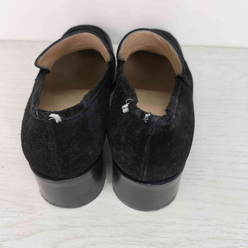グッチ GUCCI スクエアトゥ スウェード ホースビット ローファー レディース 37 1/2