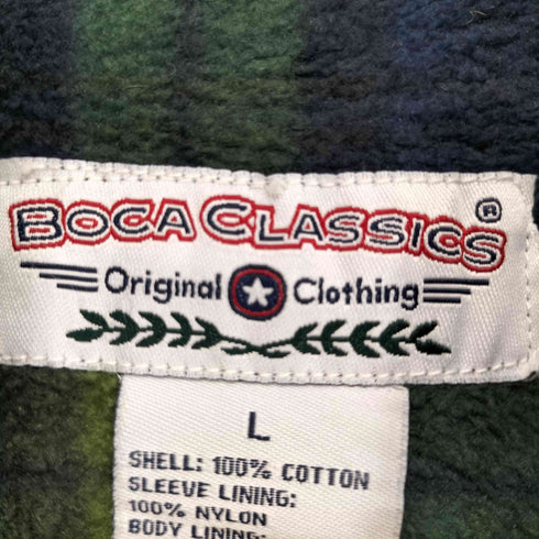 BOCA CLASSIC 裏地フリース デニムシャツジャケット メンズ JPN:L