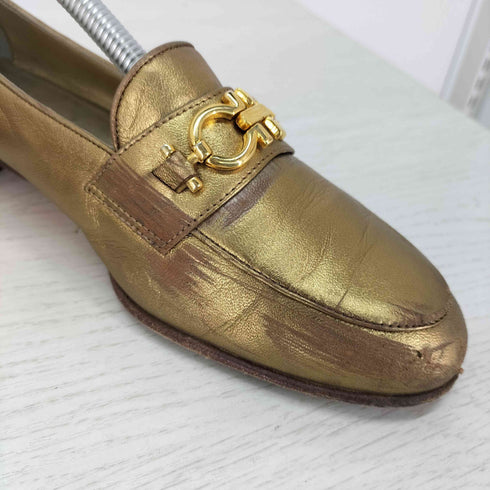 サルヴァトーレフェラガモ Salvatore Ferragamo ガンチーニ レザー ローファー レディース 8