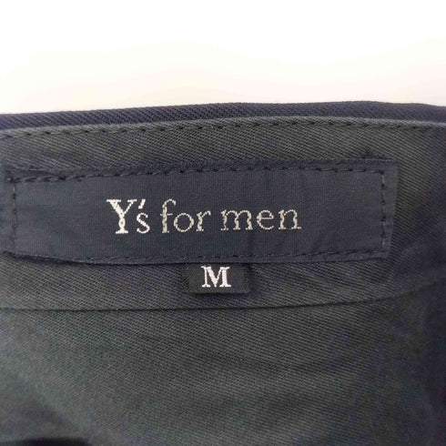 ワイズフォーメン Ys for men ウールギャバジン ツータック ワイドテーパード スラックス メンズ M