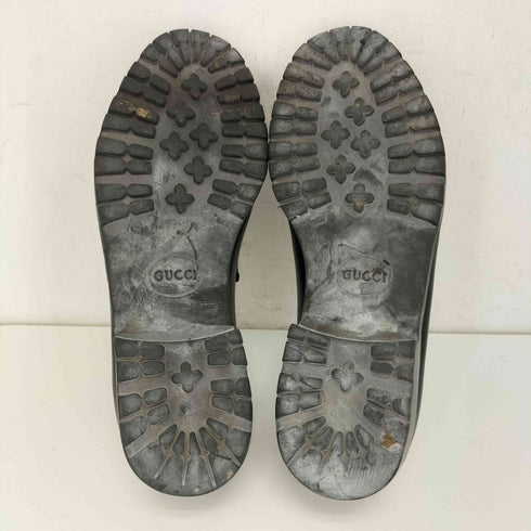 グッチ GUCCI トムフォード期 ホースビット レザーローファー メンズ 43