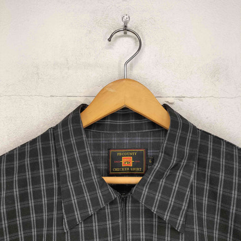 エフビーカウンティ FB COUNTY CHECKER SHIRT チェッカー シャツ メンズ L