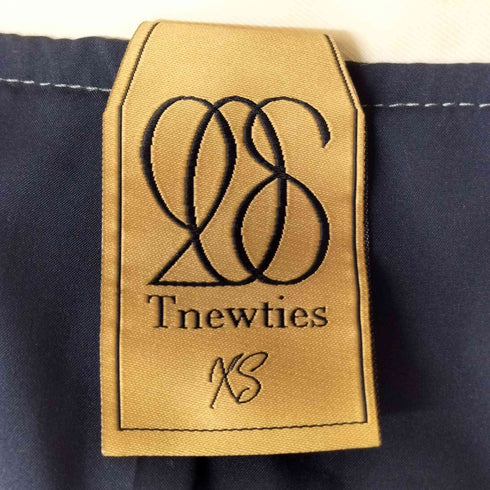 トゥエンティーズ Tnewties メニュー表で顔を隠してる オープンカラーチェックワンピース レディース JPN:XS