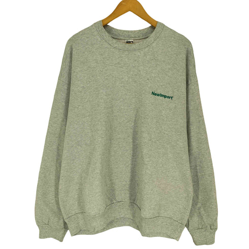 ロサンゼルスアパレル Los Angeles Apparel Newimport ロゴ刺繍 クルーネック ロングスリーブ スウェット メンズ XL