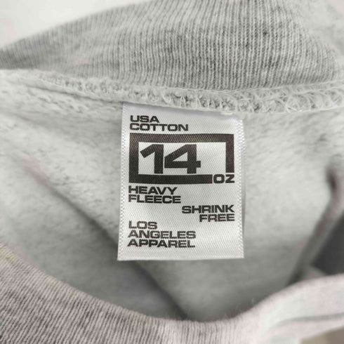 ロサンゼルスアパレル Los Angeles Apparel Newimport ロゴ刺繍 クルーネック ロングスリーブ スウェット メンズ XL