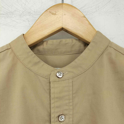 メゾンスペシャル MAISON SPECIAL Supima Cotton Stand Collar Long Shirt/スーピマコットンスタンドカラーロングシャツ レディース FREE