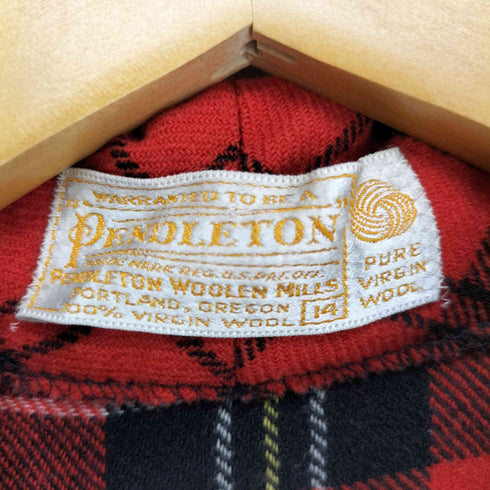 ペンドルトン PENDLETON チェック ウールジャケット レディース UK:14