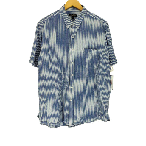 クラブルーム CLUB ROOM S/S リネンストライプシャツ メンズ JPN:XL