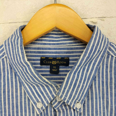 クラブルーム CLUB ROOM S/S リネンストライプシャツ メンズ JPN:XL
