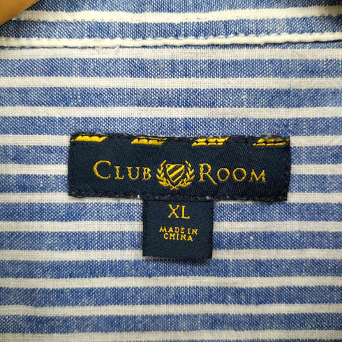 クラブルーム CLUB ROOM S/S リネンストライプシャツ メンズ JPN:XL