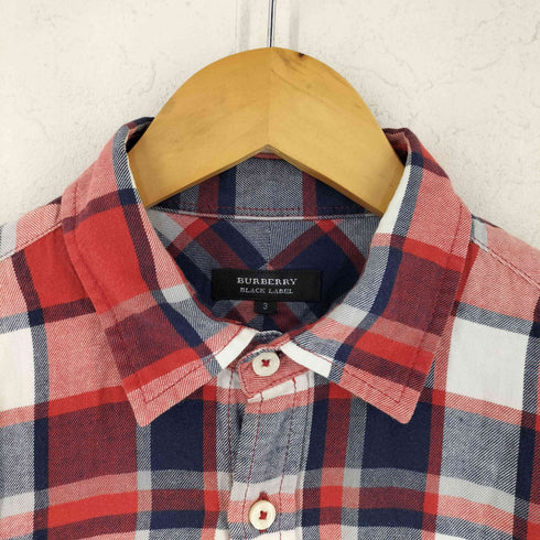 バーバリーブラックレーベル BURBERRY BLACK LABEL コットン チェック ロングスリーブシャツ メンズ 3