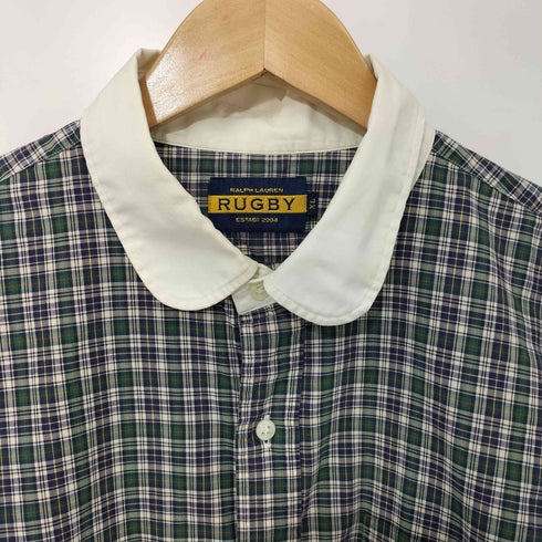 ラグビーラルフローレン Rugby Ralph Lauren 丸襟 チェック柄 L/S シャツ メンズ import:XL