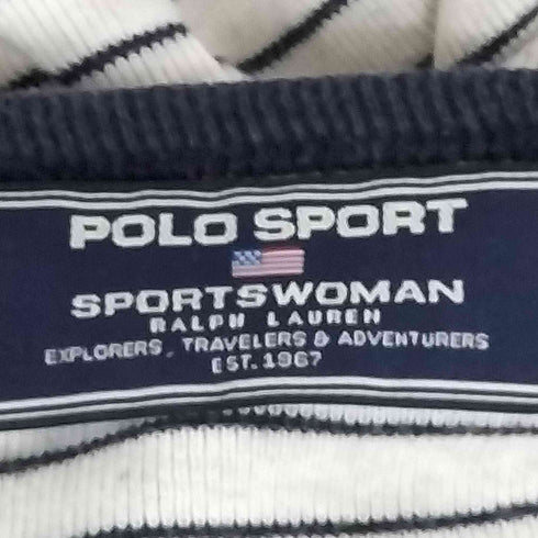 ポロスポーツラルフローレン POLO SPORT RALPH LAUREN ストライプ S/S クルーネックTシャツ レディース import:M