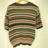 ミッソーニウオモ MISSONI UOMO 90S イタリア製 ストライプ マルチカラー S/S ニット セーター レディース