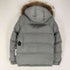 バーバリーブラックレーベル BURBERRY BLACK LABEL ファー付き ダウンジャケット 千鳥格子 2WAY ジップ スナップボタン メンズ JPN:M