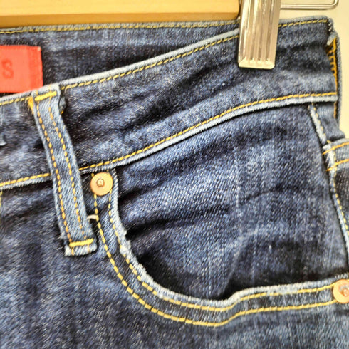 ビームス BEAMS コラボ 5ポケット ジップフライ スキニーデニムパンツ レディース US:24