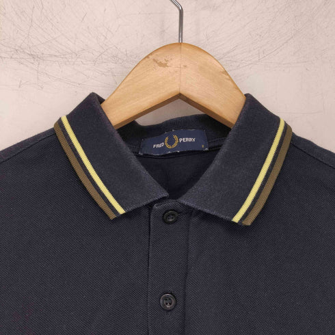 フレッドペリー FRED PERRY ワンポイント刺繍鹿の子ポロシャツ メンズ import:S